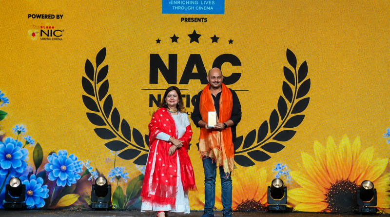 DINGG Founder Akshay Poorey honoured by NAC Chairperson Unnati Singh at National Artists Championship 2026 in Indore