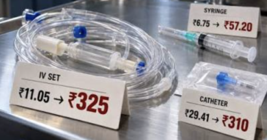 महाराष्ट्र FDAच्या पाहणीत IV सेटच्या खरेदी किंमत आणि MRPमध्ये मोठी तफावत